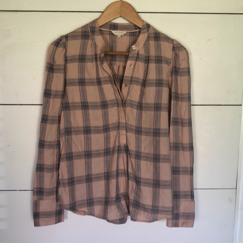 Lucky Brand plaid blouse